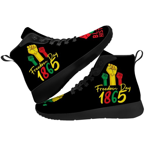 Aidianart African High Top Sneakers Womens High Top Shoes Size 16