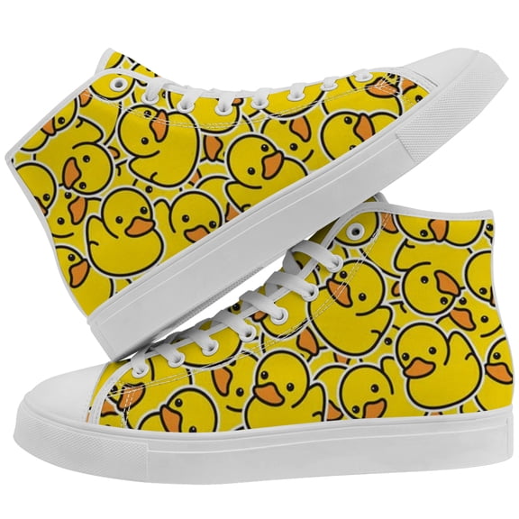 Aidianart Duck High Top Canvas Sneakers Womens High Top Shoes Size 11