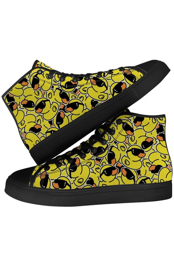 Duck High Top Canvas Sneakers Womens High Top Shoes Size 15