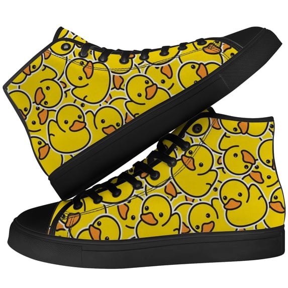 Aidianart Duck High Top Canvas Sneakers Womens High Top Shoes Size 5.5