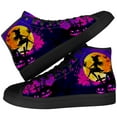 thumbnail image 1 of Aidianart Halloween Witch High Top Canvas Sneakers Womens High Top Shoes Size 5, 1 of 5