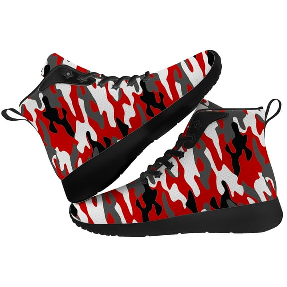 Aidianart High Top Shoes Mens Camouflage High Top Sneakers Size 6