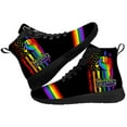 thumbnail image 1 of Aidianart LGBT High Top Sneakers Womens High Top Shoes Size 10, 1 of 5