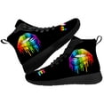 thumbnail image 1 of Aidianart LGBT High Top Sneakers Womens High Top Shoes Size 5.5, 1 of 5