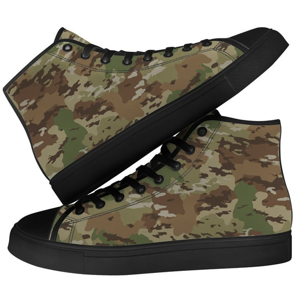 Aidianart Mens Camouflage High Top Canvas Sneakers High Top Shoes Size 14.5