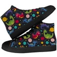 thumbnail image 1 of Aidianart Mens Dinosaur High Top Shoes High Top Canvas Sneakers Size 6.5, 1 of 5