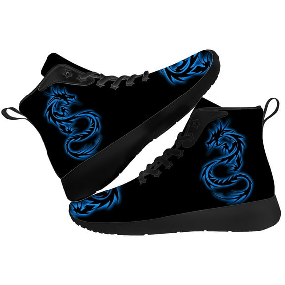Aidianart Mens Dragon High Top Shoes High Top Sneakers Size 12