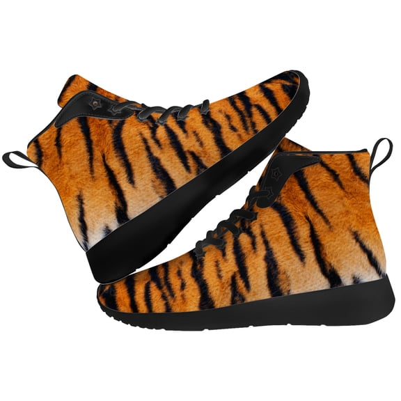 Aidianart Mens Tiger High Top Shoes High Top Sneakers Size 12