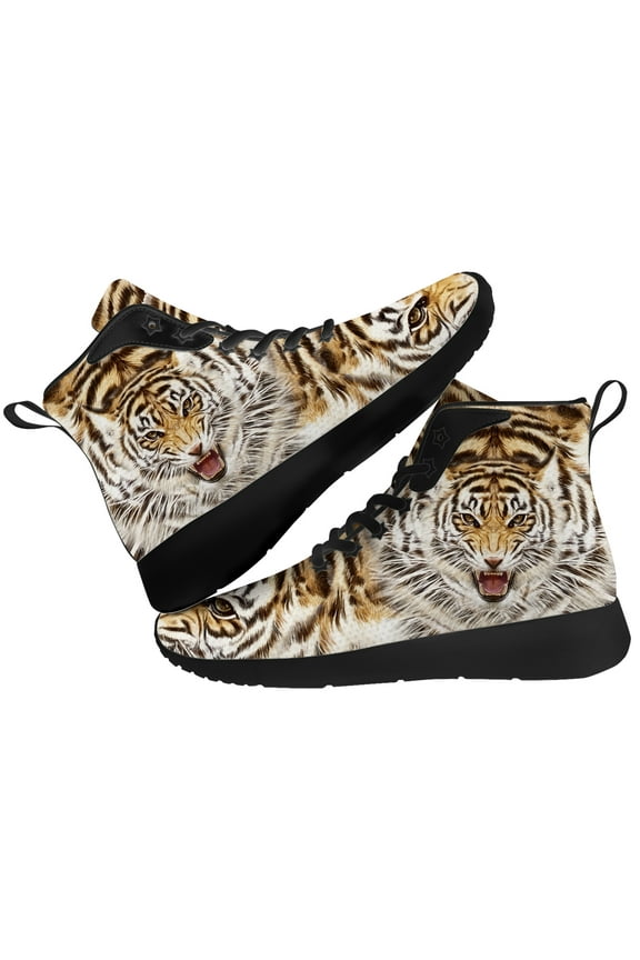 Tiger High Top Shoes Mens High Top Sneakers Size 8