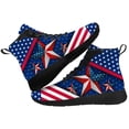 thumbnail image 1 of Aidianart USA Flag High Top Sneakers Lace Up High Top Shoes for Women Size 5.5, 1 of 5