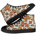 thumbnail image 1 of Aidianart Womens Capybara High Top Canvas Sneakers High Top Shoes Size 10, 1 of 1