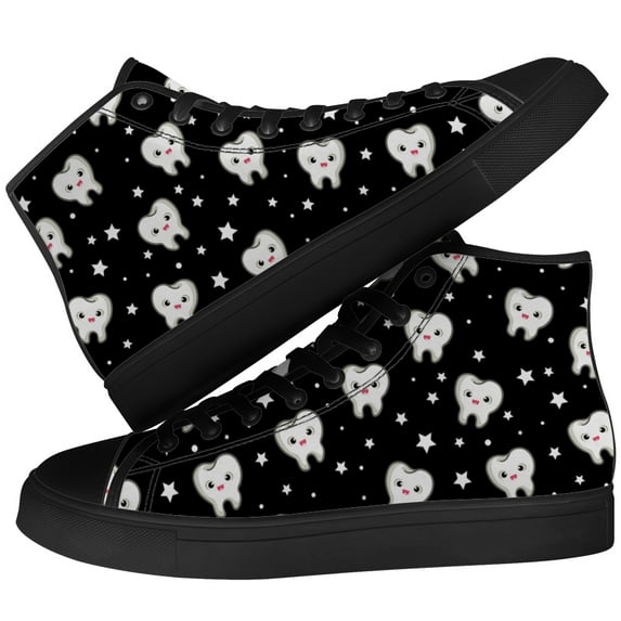 Aidianart Womens Dental High Top Shoes High Top Canvas Sneakers Size 5.5