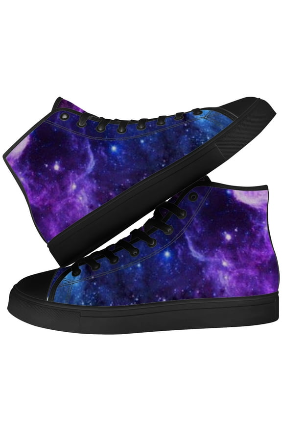 Womens Galaxy High Top Shoes High Top Canvas Sneakers Size 5