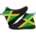 thumbnail image 1 of Aidianart Womens Jamaica Flag High Top Sneakers High Top Shoes Size 16, 1 of 5