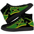thumbnail image 1 of Aidianart Womens Jamaica High Top Shoes High Top Canvas Sneakers Size 5, 1 of 5