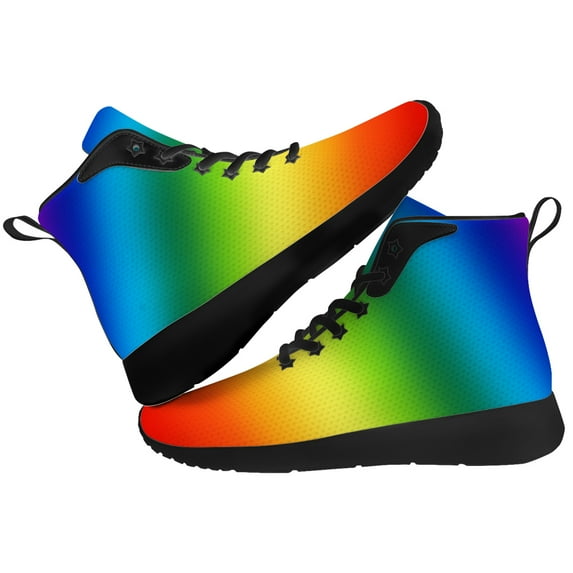Aidianart Womens LGBT High Top Sneakers High Top Shoes Size 11