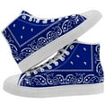 thumbnail image 1 of Aidianart Womens Paisley High Top Shoes High Top Canvas Sneakers Size 7, 1 of 5