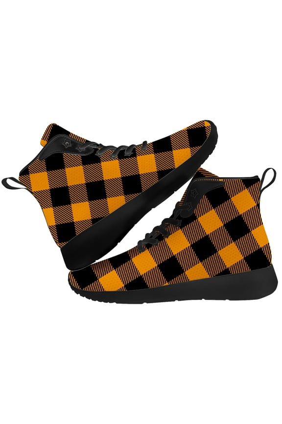 Womens Plaid High Top Shoes High Top Sneakers Size 13