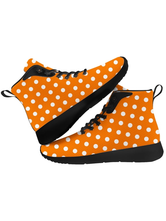 Womens Polka Dot High Top Shoes High Top Sneakers Size 9