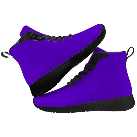 Aidianart Womens Purple High Top Shoes High Top Sneakers Size 13