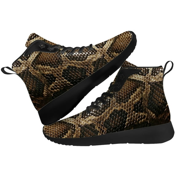 Aidianart Womens Snake High Top Shoes High Top Sneakers Size 9