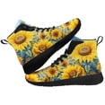 thumbnail image 1 of Aidianart Womens Sunflower High Top Sneakers High Top Shoes Size 14.5, 1 of 5