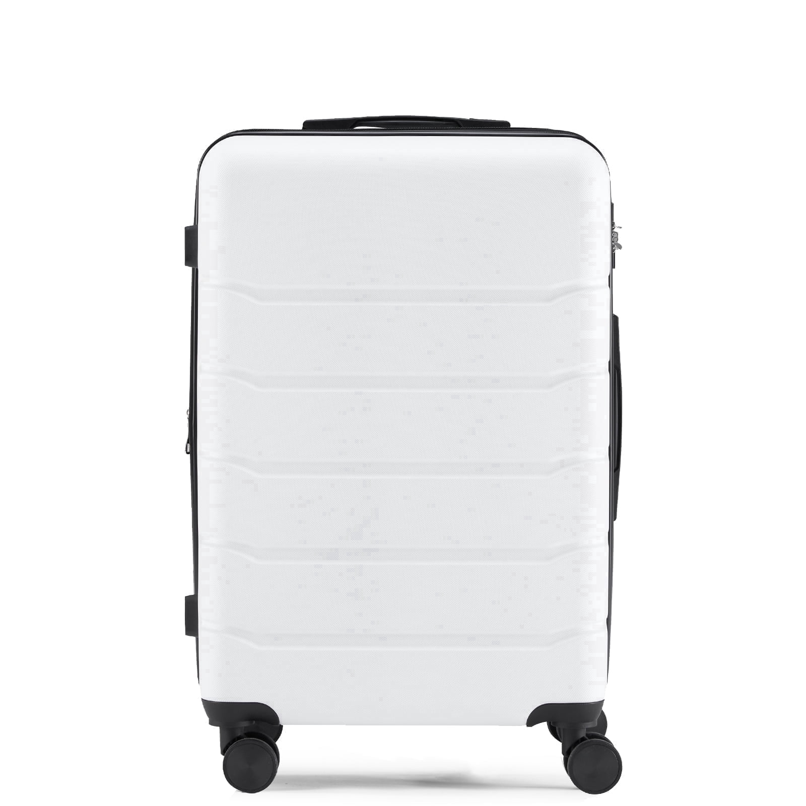 Aidoly 24 inch Lightweight Expandable Spinner Luggage with TSA Lock for Adult Teen, White