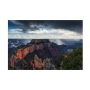 Aidong Ning 'Scattered Showers At Grand Canyon' Canvas Art
