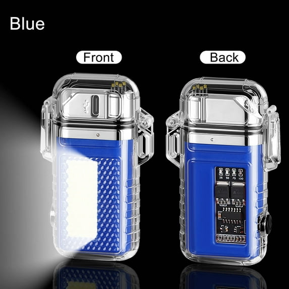 Aidoshy Electric Lighter,Outdoor Cob Lamp Electronics Cigarettes Lighter Optional Rotation Telescopic Pulses Dual Arcs Aromatherapy Igniter Birthday Gifts for Dad Fathers Day