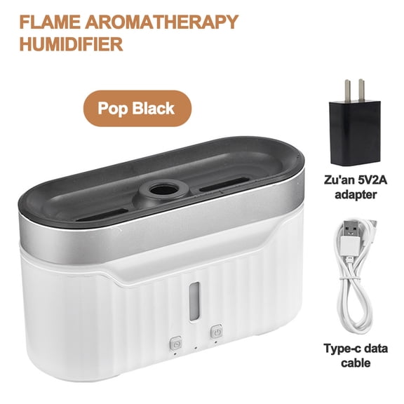 Aidoshy Essential Oil Diffuser,Flame Humidifier Mute Aromatherapy Machine Bedroom Lighting Large Volume Purification Diffuser Aromatherapy Machine for Home Office Room