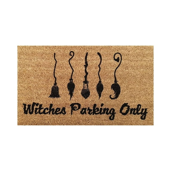 Aidoshy Halloween Doormat 23.6x15.9 Inch, Witch Door Mat, Winter Door Mat Outdoor, Halloween Door Mats Outdoor, Halloween Outdoor Mats for Front Door,Outdoor Doormats Coir Doormat Winter Coir Doormat