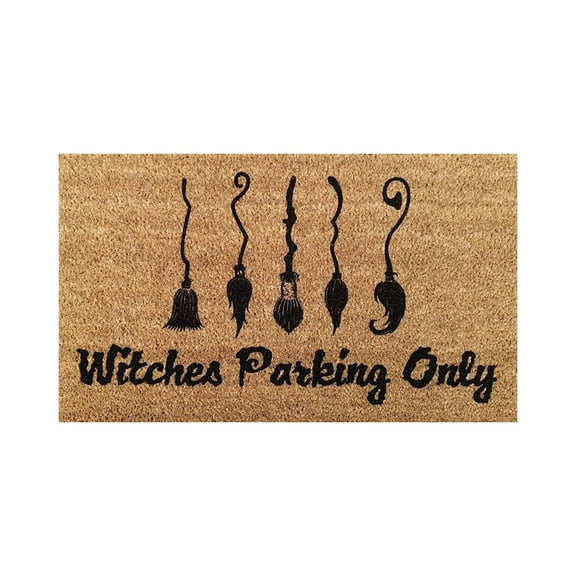 Aidoshy Halloween Doormat 23.6x15.9 Inch, Witch Door Mat, Winter Door Mat Outdoor, Halloween Door Mats Outdoor, Halloween Outdoor Mats for Front Door,Outdoor Doormats Coir Doormat Winter Coir Doormat