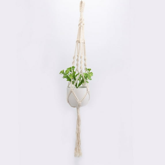 Aidoshy Macrame Plant Hangers Hanging Basket Hanging Plant Bohemian Decor Plant Flower Boxes Pots for Indoor Outdoor Plants Patio Garden Home Decor Porch Yard