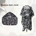 Aidoshy Pattern Cut Hair Tarpaulin Salon Barber Dress Robe Shawl