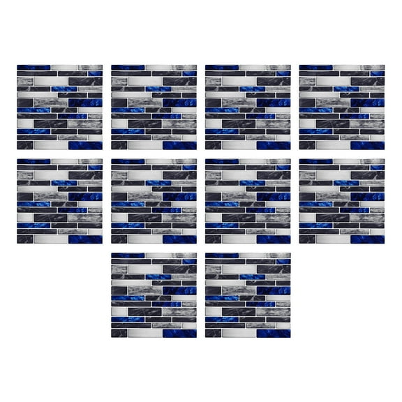 Aidoshy Wall Paper Peel and Stick Modern,1Set Of 10pc Home Decor Living Room Tile Set Strong Sticker Kitchen Wall Sticker for Bedroom Bathroom Cabinets Decor Vinyl