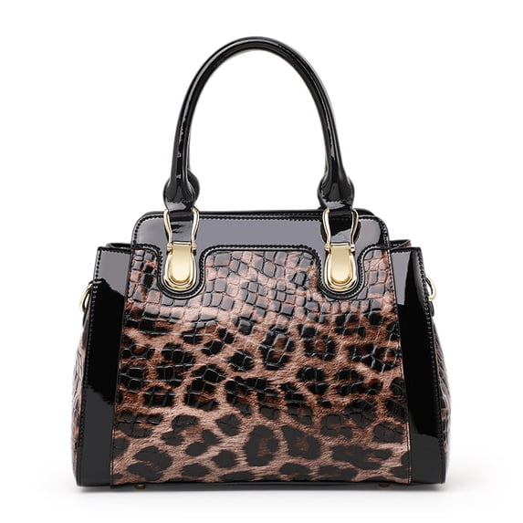 Aidrani Genuine leopard print women's bag, leather handbag, large capacity shoulder crossbody bag