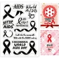thumbnail image 1 of Aids Day Theme Clear Stamp Fight Aids Sentiments Words Rubber Clear Stamp Aids Ribbon Silicone Transparent Seal Stamp, 1 of 8