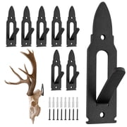 Aifanss Mount Skull Hanger 8 pcs,Black Metal Skull Mount Hanger,for Deer, Mule Deer, Antelope, Coyote & Small Game Skulls Display