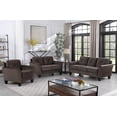 thumbnail image 1 of Aife Microfiber 3 Pieces Living Room Set in Grey, 1 of 2