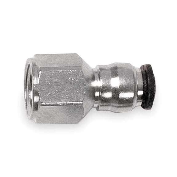 Aignep Usa Female Connector,6mm Tube Sz,Brass,PK5 50030N-6-1/8-PK5