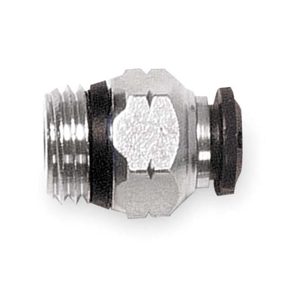 Aignep Usa Male Connector,8mm Tube Sz,Brass,PK5 50000N-8-1/4-PK5