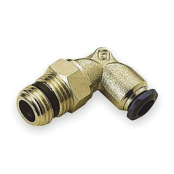 Aignep Usa Male Elbow,3/8 In,Tube x MNPT,Brass,PK10 88110-06-04