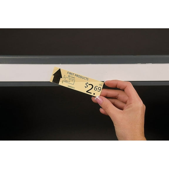 Aigner 481006 1" x 48" Label Holder, Clear Strip, 6/Pk