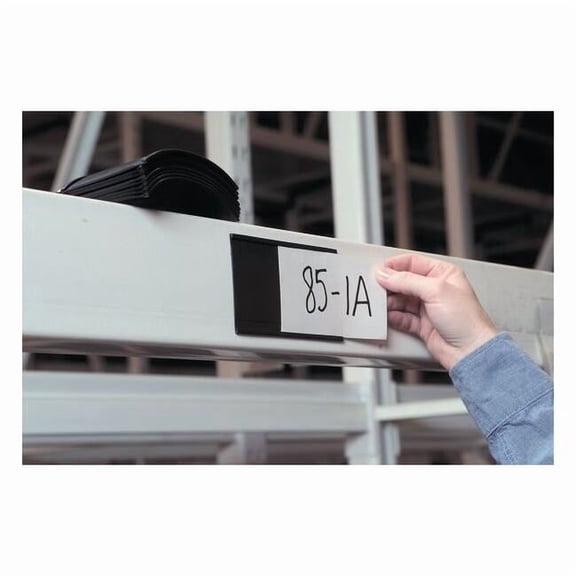 Label Holder, Mag, 3/4x6, Bk/Br, PK25 MC706