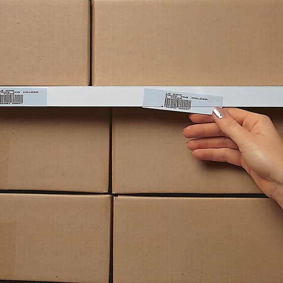 1-1/4" x 48" Label Holder, Clear Strip, 6/Pk