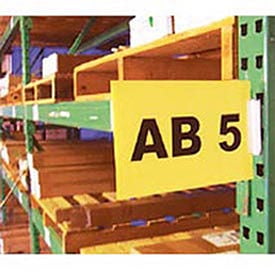 Aigner Index 5111909 8.5 x 11 in. Aisle Signage Kit, Yellow - 10 Piece