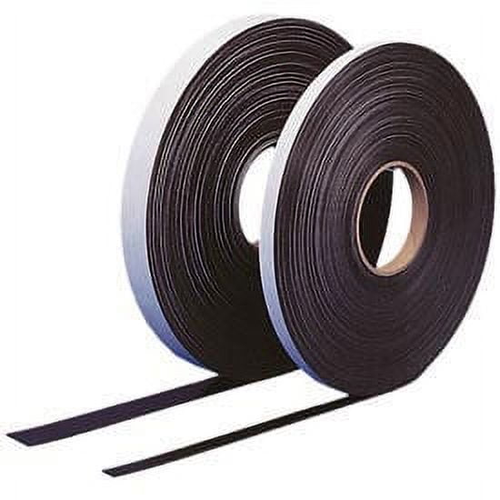 Black Smooth Magnetic C-Channel Roll, 50 ft x 1 in