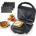 thumbnail image 1 of Aigostar 3-in-1 Grilled Cheese Sandwich Maker Waffle Iron with Removable Plates, 1 of 7