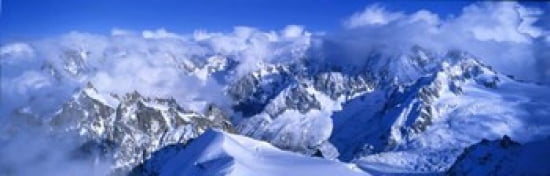 Aiguille du Plan Alps France Canvas Art - Panoramic Images (38 x 12)