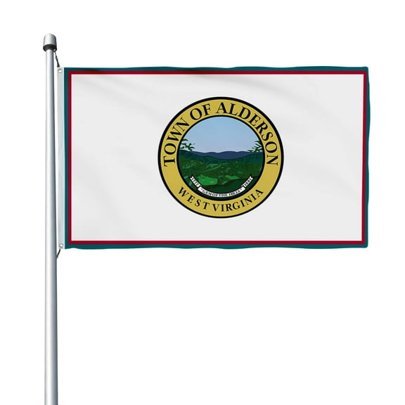 Aihccy Alderson Flag, West Virginia with Brass Grommets Size - 3x5Ft
